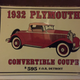 Tin advertisement hanging in the garage